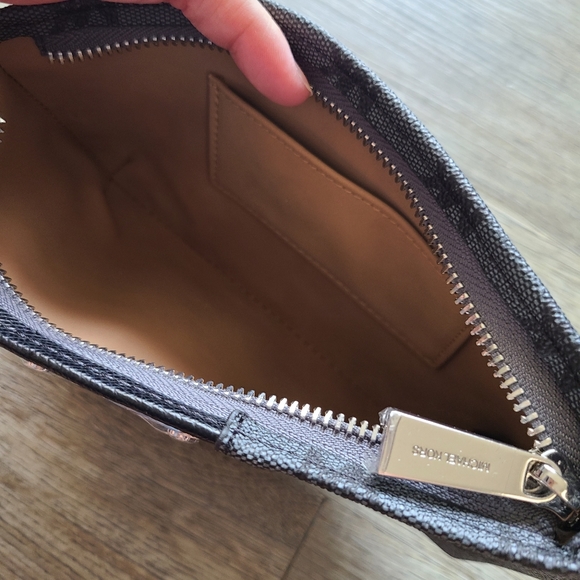 NWT Michael Kors Logo Black Belt Bag - Picture 4 of 7